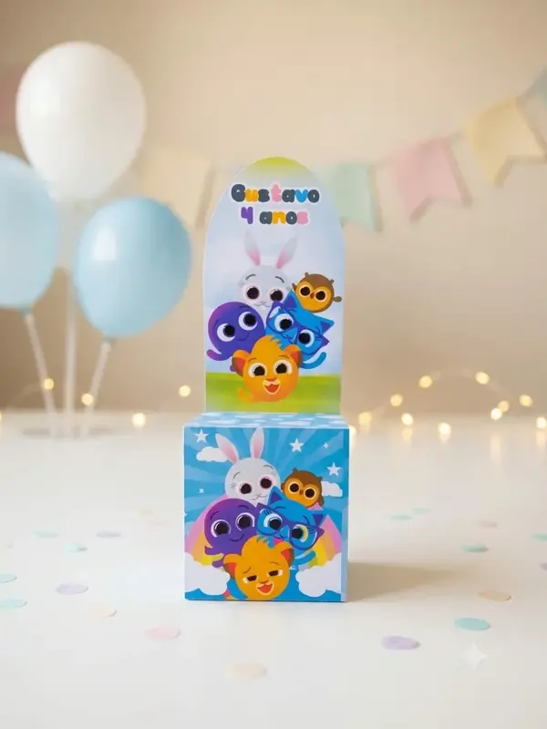 Caixa Cubo Bolofofo (com cenário)
