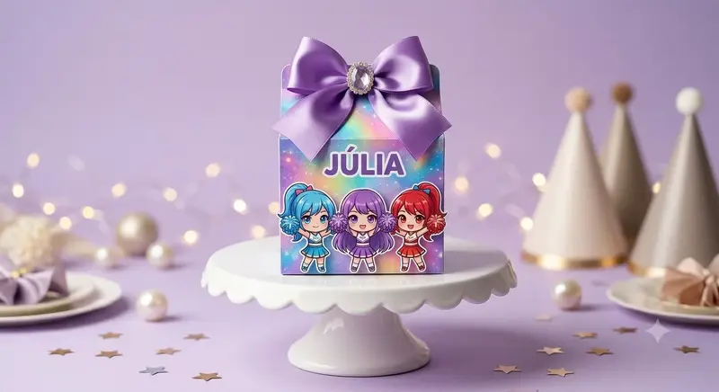Caixa Milk Guerreiras do K-pop (Com Laço)