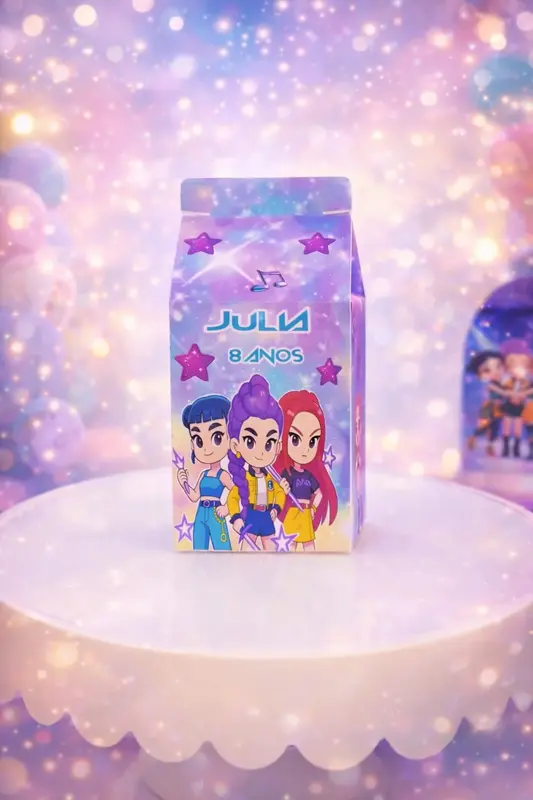 Caixa Milk Guerreiras do K-Pop (Sem Laço)