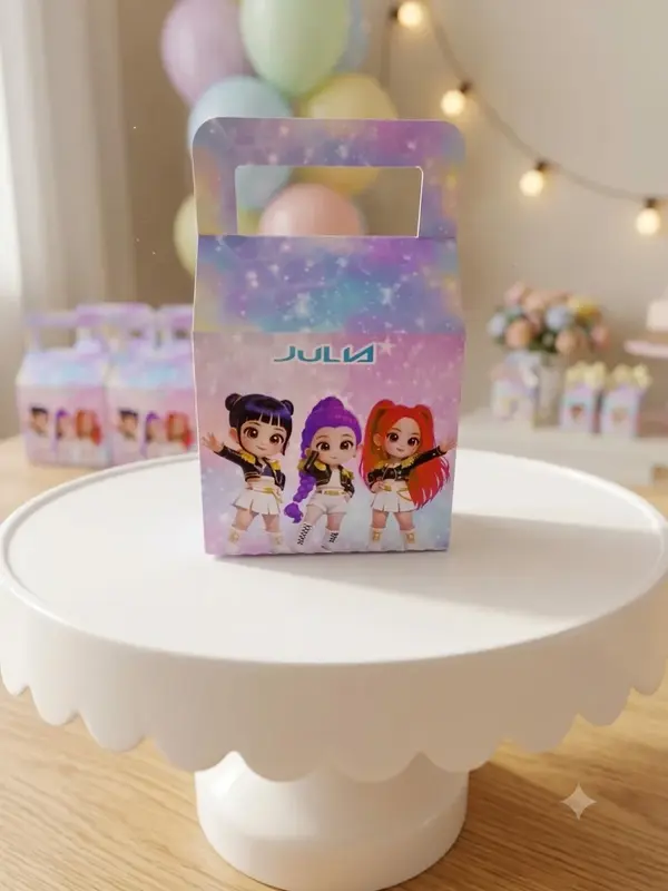 Caixa Milk com alça Guerreiras do K-Pop(Sem Laço)