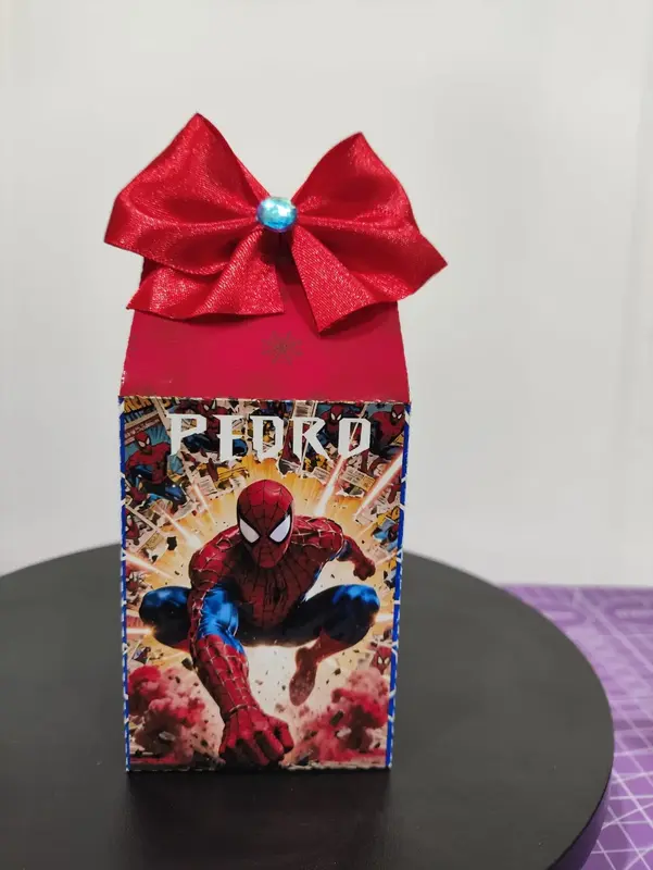 Caixa Milk Homem Aranha Personalizada / Lembrancinha Festa Infantil