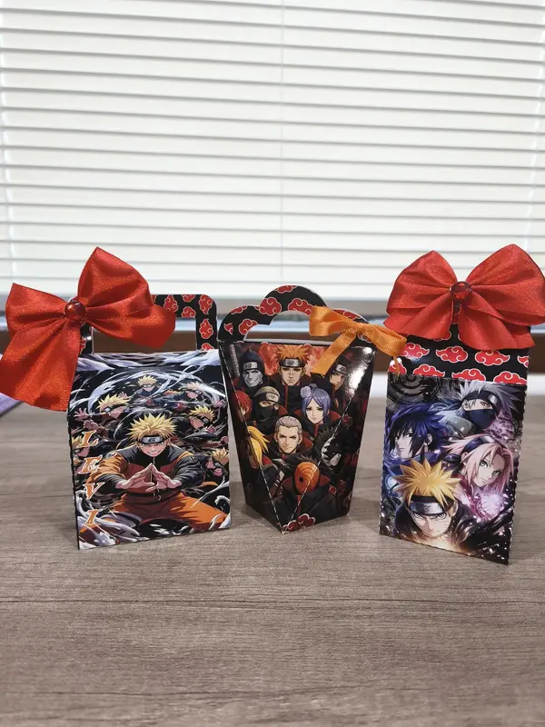 Kit Caixas Personalizadas Naruto (3 Caixas)