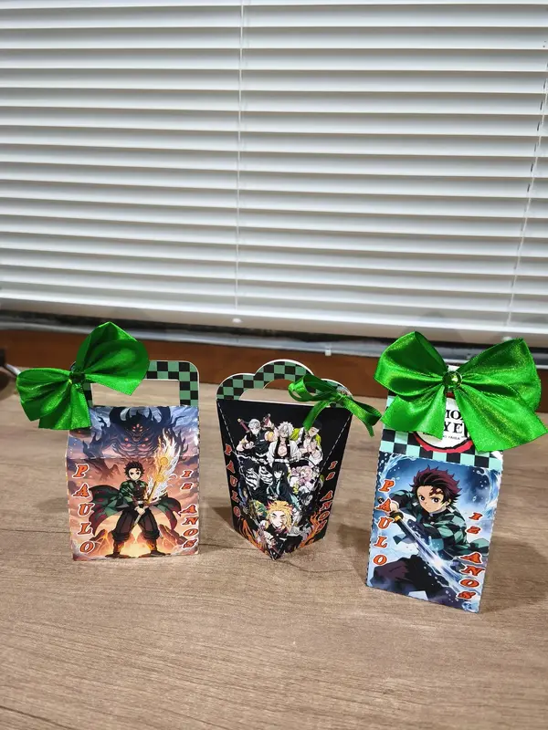 Kit Caixas Personalizadas Demon Slayer (3 Caixas)
