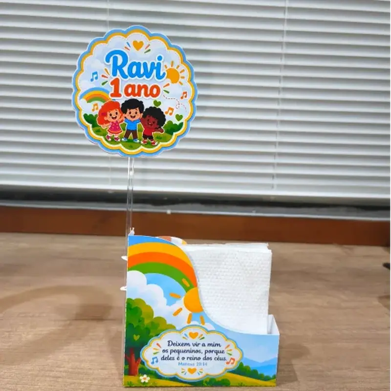 🌟 PORTA GUARDANAPO PERSONALIZADO – 3 PALAVRINHAS 🌟
